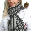 Sjaal gebreid met strepen Paradise  - €16,95 p.st., €25 per 2 (uni-sex)