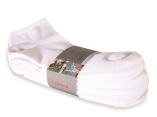 Uni witte dames sneakersokken maat 35-38 (prijs per bundel van 10 paar)