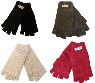 Handschoenen dames gebreid halve vingers Paradise met Thinsulate, 30% wol