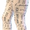 Legging met verschillende opschriften, 70 den. Maten S-M en L-XL. Per 3 stuks. - Afbeelding 6