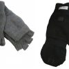 Thinsulate want heren Paradise met halve vingers, 30% wol met klittenbandsluiting