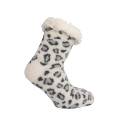 Winter huissokken met kraagje en anti slip - Afbeelding 4