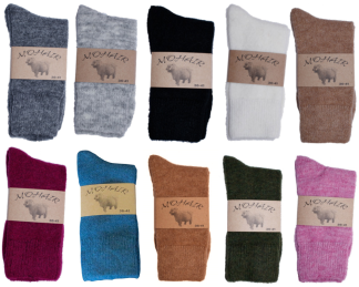 Sokken winter in tien verschillende kleuren - 10% elastan