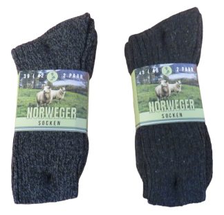 Norweger warme sokken - prijs per 2 paar - 42% wol
